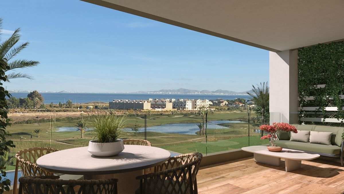 Appartement Penthouse Neuf de 89 m2 à Los Alcázares dans le Golf La Serena, Los Alcázares