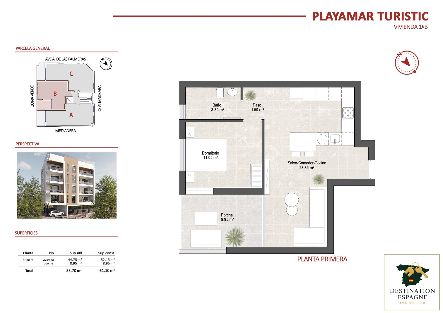 Appartement Touristique Neuf 1er étage de 52 m2 à San Pedro del Pinatar à San Pedro del Pinatar — photo 13