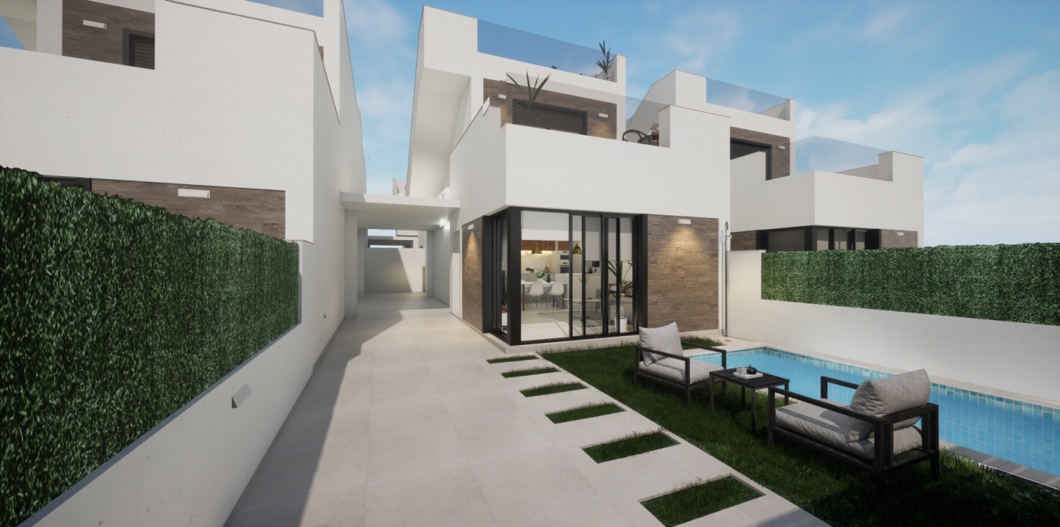 Superbe Villa Neuve de 101 m2 à Los Alcázares avec vue Mer., Los Alcázares
