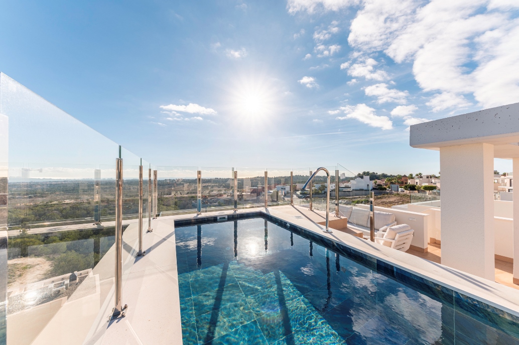 Superbe Penthouse Neuf de 163 m2 avec piscine privé et vue mer à San Miguel de Salinas, San Miguel de Salinas