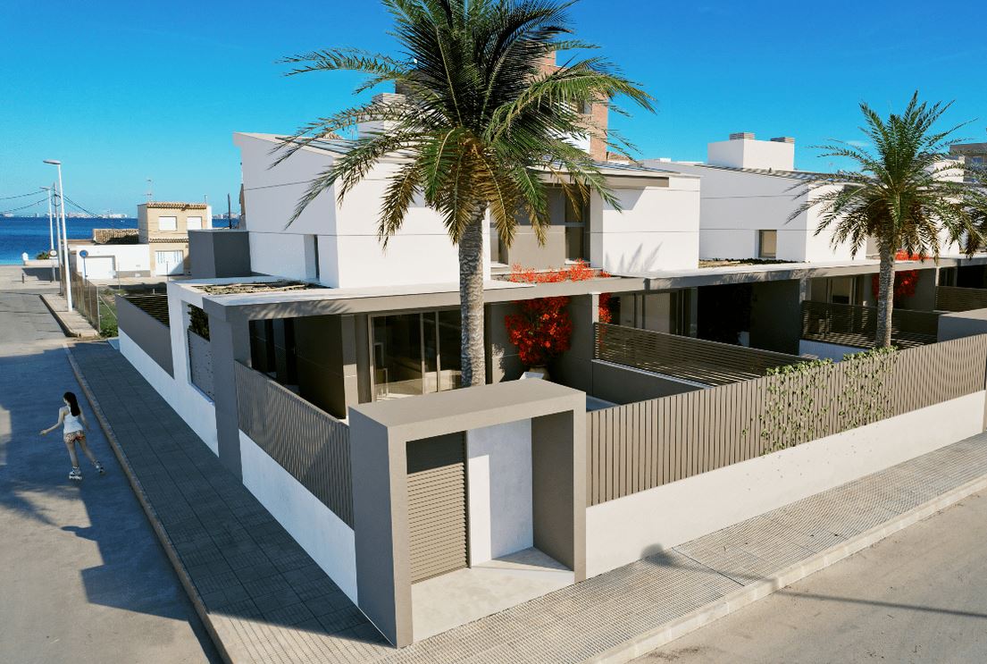 Belle Maison Mitoyenne Neuve de 128 m2 à Los Nietos à 70 m de la Plage., Los Nietos