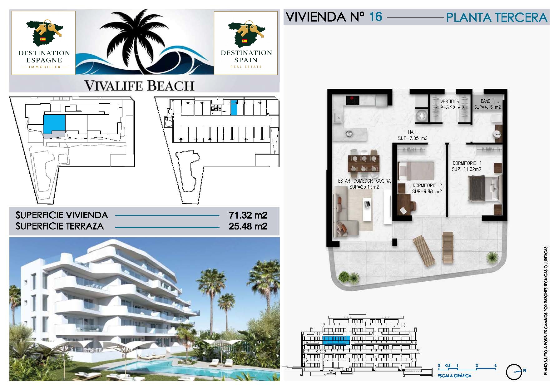 Appartement Touristique de Luxe Neuf au 3ème étage de 71 m2 à Mil Palmeras à Mil Palmeras — photo 12