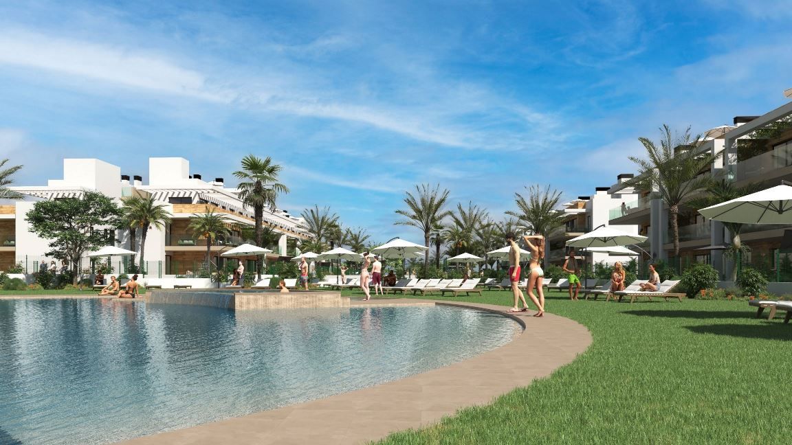 Appartement Rez de Chaussé Neuf de 84 m2 à Los Alcázares dans le Golf La Serena, Los Alcázares