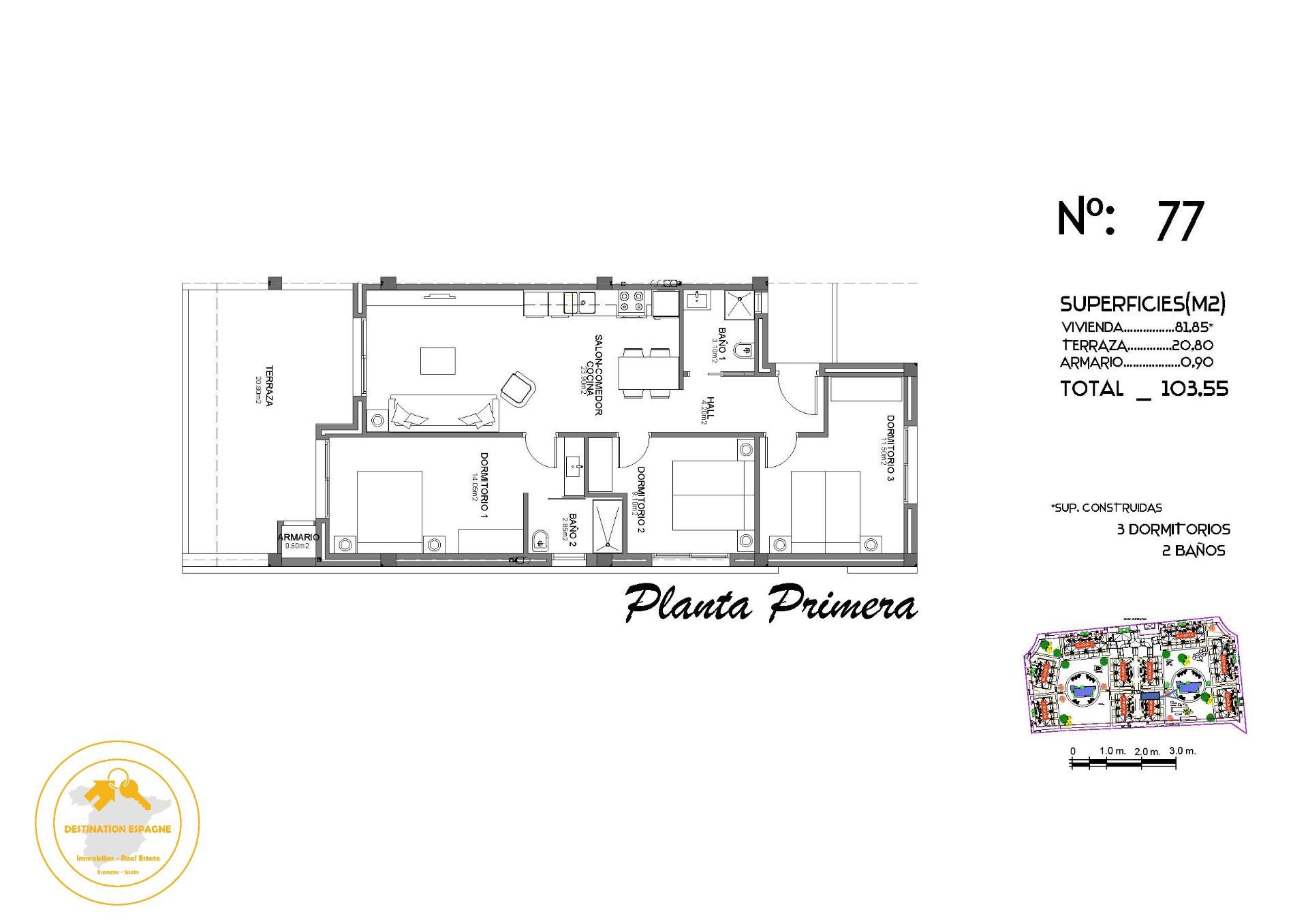 Appartement Touristique Neuf de 82 m2 à Guardamar del Segura à Guardamar del Segura — photo 23