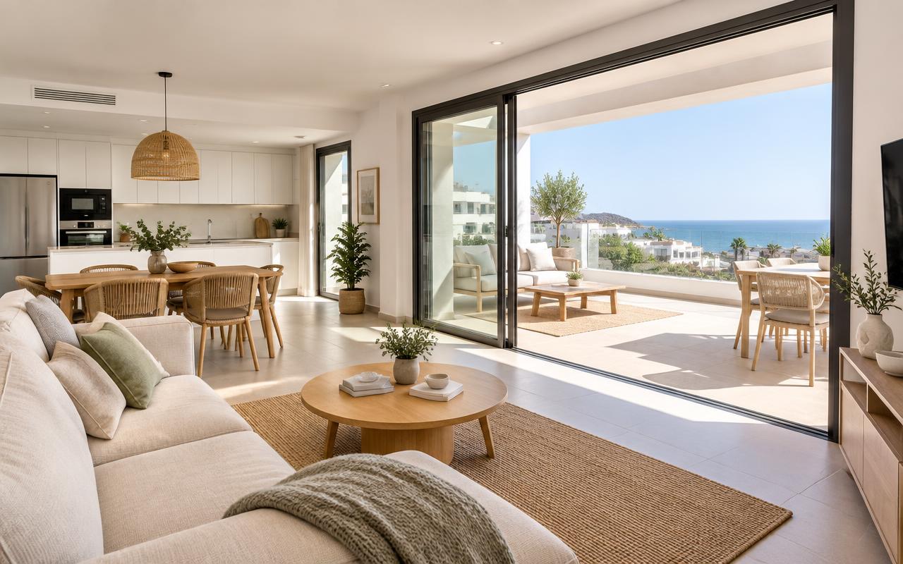 Appartement neuf lumineux avec terrasse sur la Méditerranée