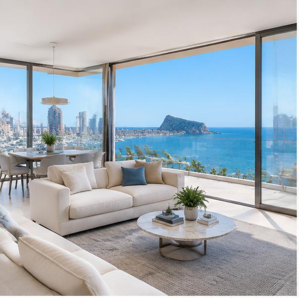 Résidences contemporaines et plage à Benidorm